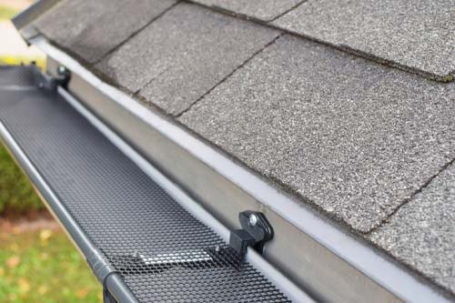 Roof being repaired on a home