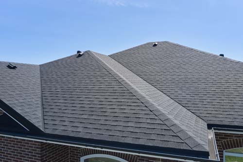 Aerial view of roof